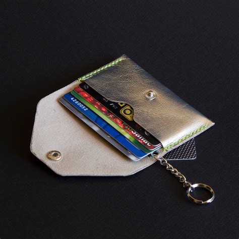 card holder on chain|card holder for keychain.